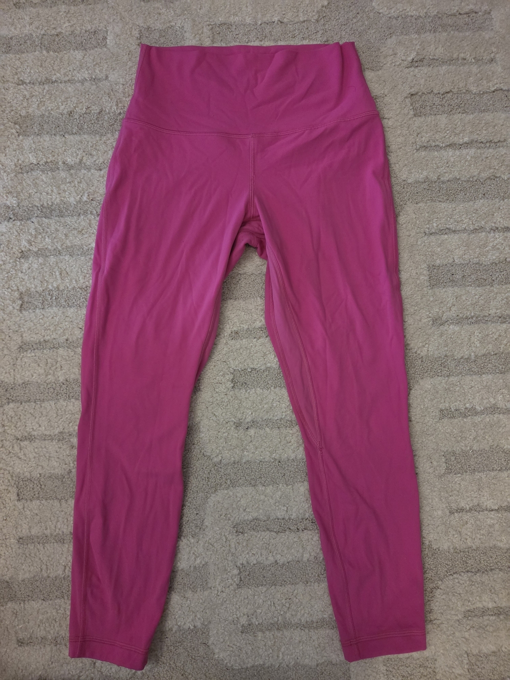 Lululemon High-Waist Pink Leggings. Size 8, Wunder Under